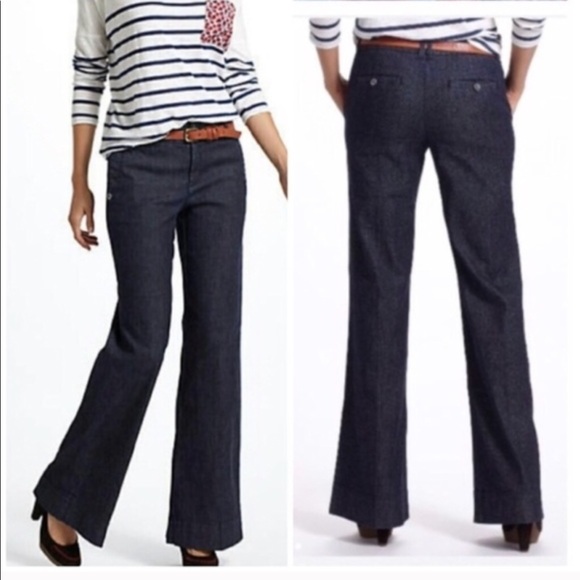flare bell bottom wide leg low rise dark jeans - Picture 9 of 9